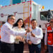 Entrega gobernador Américo nuevo camión recolector a alcalde Lalo Gattás