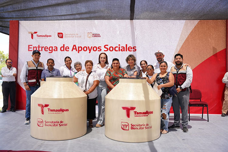 Sinegia entre Gobierno de Tamaulipas y Carmen lilia lleva bienestar a familias neolaredenses