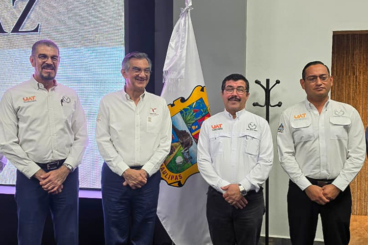 Rector de la UAT presenta avances del Atlas de Riesgos ante el gobernador en la Mesa de Paz