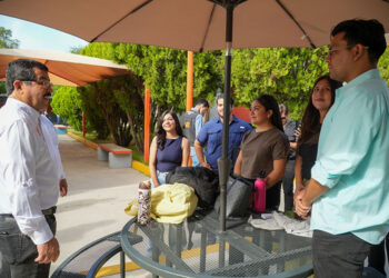 Rector de la UAT supervisa avances de obras en la Facultad de Derecho