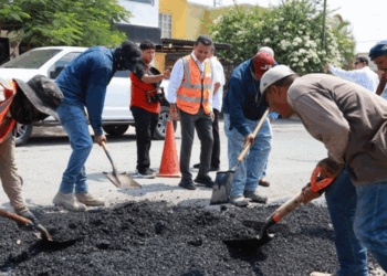 Llega programa de bacheo a fraccionamientos FSTSE y San José