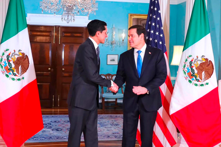 Velasco se reúne con Marco Rubio en Washington