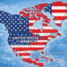 Trump pone mapa de la bandera estadounidense que cubre México, el Caribe y Canadá