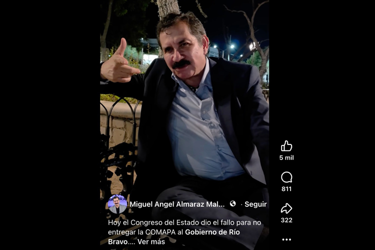 Almaraz llevará disputa por COMAPA de Río Bravo ante la SCJN
