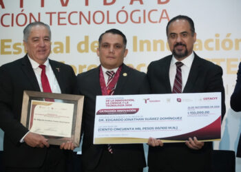 Entregan a investigador de la UAT el Premio Estatal de la Innovación 2026