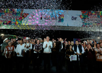Carmen Lilia acompaña a Gobernador a inauguración de la Feria Tamaulipas