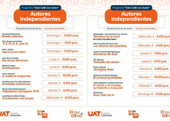 Abre la UAT espacios a escritores independientes en la Feria del Libro 2026