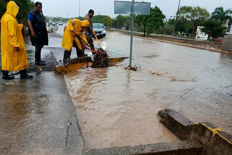 Despliega gobierno de Victoria operativo de auxilio y limpieza tras intensa lluvia